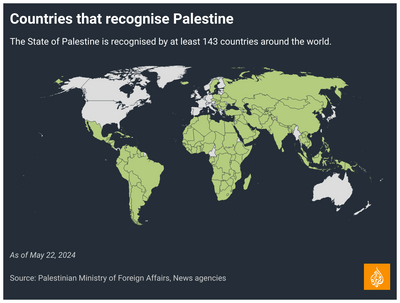 Mapping which countries recognise Palestine in 2024