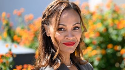 I've never been sure about shoulder pads, but Zoe Saldana's ultra chic blazer has me convinced