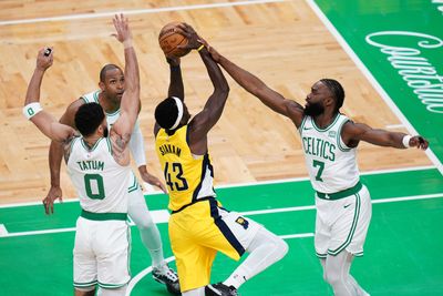 Boston Celtics steal Game 1 of the 2024 NBA Eastern Conference finals vs. the Indiana Pacers in OT