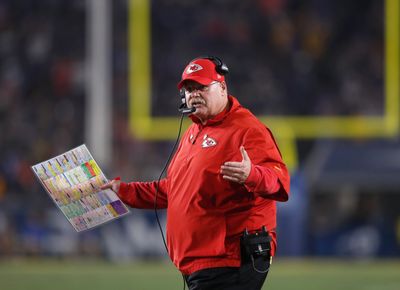 Andy Reid had an awkward moment with reporters while defending Harrison Butker’s freedom of speech