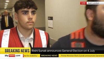 Sky News crew ejected from Rishi Sunak's election campaign launch rally