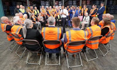 Questioners at Sunak warehouse speech turn out to be Tory councillors