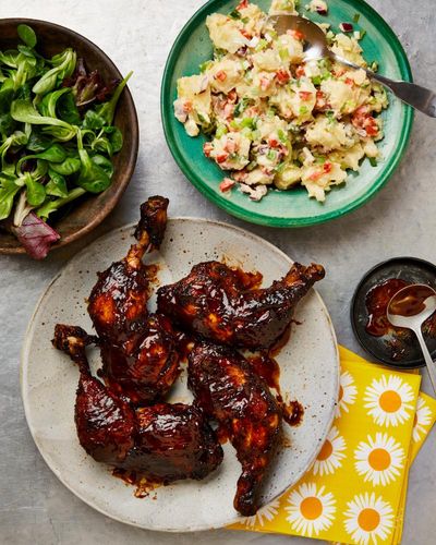 Riaz Phillips’ recipe for tamarind barbecue chicken with potato salad