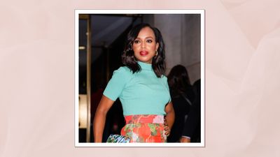 Kerry Washington channels Hollywood glamour with her classic red lipstick