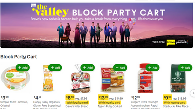 Instacart Selling Party Fixings With Peacock’s ‘The Valley’