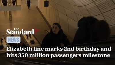 Elizabeth line hits 350million passengers milestone as it marks 2nd birthday