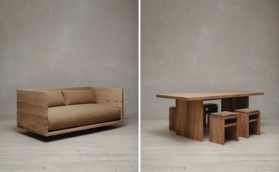 Evan Kinori's honest furniture designs embody a minimal, refined-rustic aesthetic