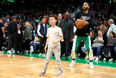 Deuce Tatum trolled Jaylen Brown with a fake high five after the Celtics star had 40 points in the playoffs