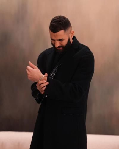 Karim Benzema's Effortless Style In Sleek Black Ensemble