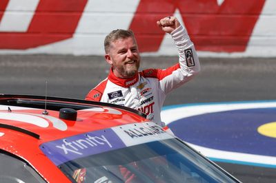 Allgaier "the lucky one" as Larson's standby driver for Coke 600