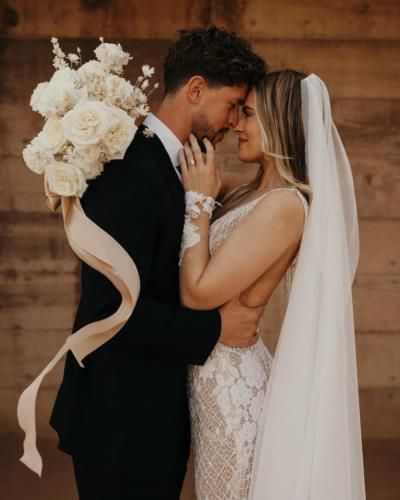 Whitney Simmons Radiates Beauty On Wedding Day With Partner