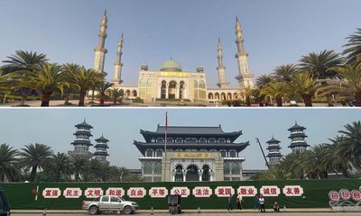 Last major Arabic-style mosque in China loses its domes