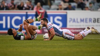 Tedesco stars as Roosters run rampant over Raiders