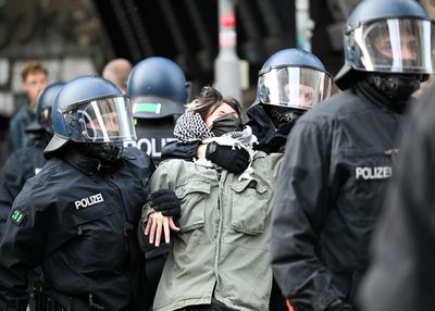 Punched, choked, kicked: German police crack down on student protests