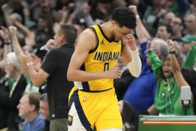 Pacers' Haliburton Out For Game 3 With Hamstring Injury