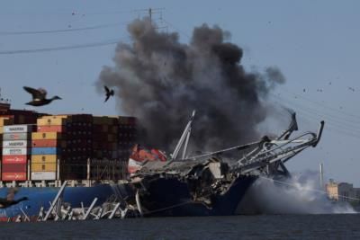 Cruise Ship Departs Baltimore Port After Key Bridge Collapse