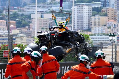 Sergio Perez walks away from horror crash on opening lap of Monaco Grand Prix