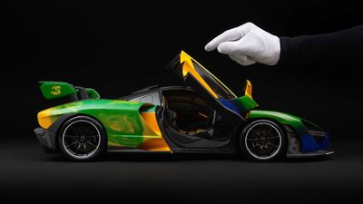You Can Own a Tiny McLaren Senna With Senna's Face On It For $21,385