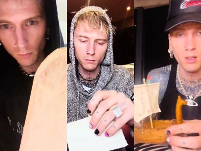 Fans speculate Machine Gun Kelly dedicated his first wood carving to Megan Fox lost pregnancy