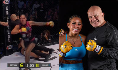 Video: Kennedy Freeman, daughter of Ian Freeman, scores walkoff knockout at Cage Warriors 172