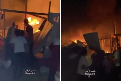 'People burned alive' as at least 35 Palestinians killed in Israeli strike on Rafah
