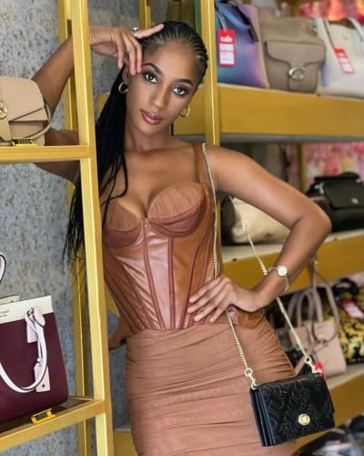 Julia Samantha Edima Stuns In Chic Brown Ensemble