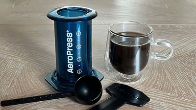 The AeroPress Clear Colors coffee press puts the simplicity back into making a brew