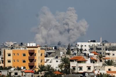 Explosions In Rafah As IDF Targets Hamas Complex