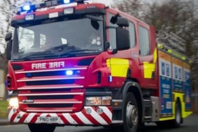 Four firefighters taken to hospital after crash in Highlands while responding to call