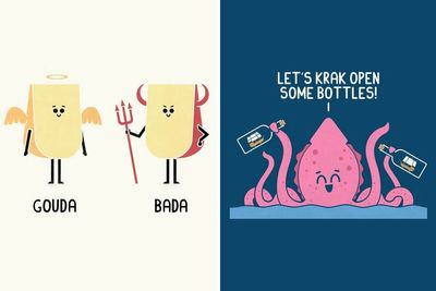 A Playful Twist Of Words: Teo Zirinis’ Series Of 33 Punny Illustrations And Their Quirky Opposites (New Pics)