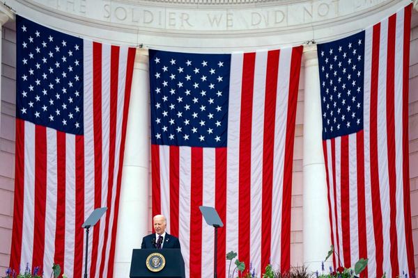 Biden honors troops on Memorial Day as Trump lashes out at his ‘human scum’ enemies