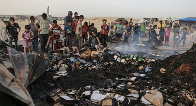 Israeli airstrike on Rafah tent camp kills dozens