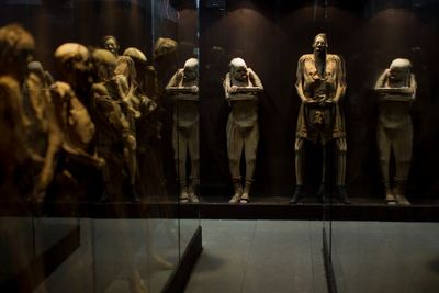 Bungling museum staff in Mexico accused of mishandling mummies after arm falls off
