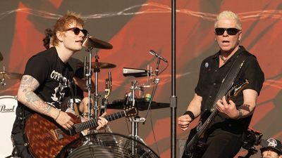 “I used to pretend to be in their band in the mirror.” Watch Ed Sheeran live out “a childhood dream” by joining pop-punk legends The Offspring onstage in California