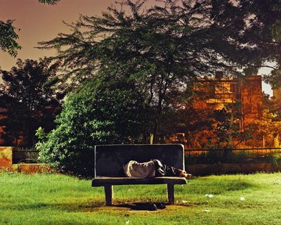 The big picture: Dhruv Malhotra’s open-air sleeper in night-time Delhi