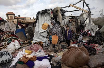At least 21 killed in Israeli attacks on tent camp near Gaza’s Rafah