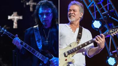 “I picked him up and we drove by a music shop. I said, 'Do you want to pick a guitar up?' and we did – one of his Eddie Van Halen ones”: Tony Iommi on that time Eddie Van Halen helped co-write a Black Sabbath song – but didn’t get a credit