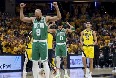 The Boston Celtics complete the sweep of the Indiana Pacers in the Eastern Conference finals