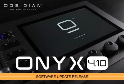 Obsidian Lighting Control ONYX 4.10 Software Now Available