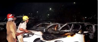 17 cars gutted in East Delhi, 5 shops damaged in Chandni Chowk blaze