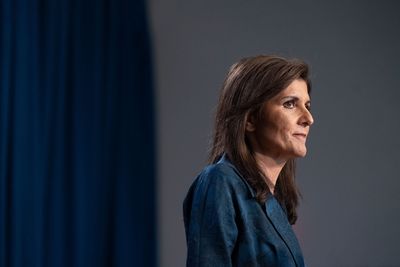 Nikki Haley signs bomb headed for Gaza