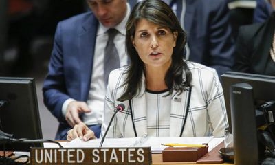 Why is Nikki Haley scrawling genocidal messages on Israeli bombs?