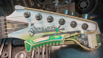 “If you look at the surface you can see bits of train sets, remote controls, scalpel blades, Warhammer models, an old vacuum cleaner, even a Covid test.” Devil & Sons’ Daniel Wallis on his sci-fi-inspired Craftcaster guitars