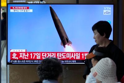 South Korea says North Korea has fired barrage of missiles toward its eastern waters