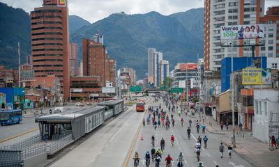 ‘The tranquility frees you’: Bogotá, the city that shuts out cars every week