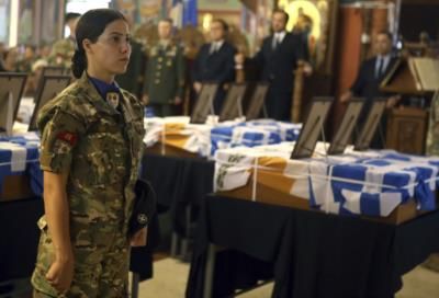 Greek Soldiers' Remains Returned To Families In Cyprus