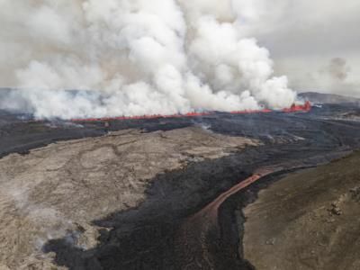 Iceland Volcano Erupts, Threatens Town With Lava Flow