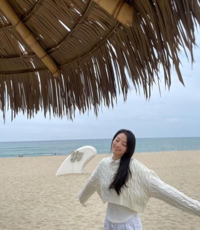 Arden Cho Radiates Elegance In Beachside Attire