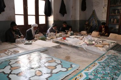 The workshop producing Timurid tiles in Herat