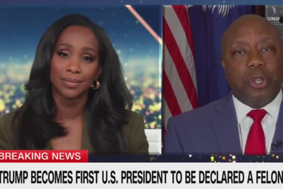 Republican VP hopeful Tim Scott flounders on CNN when confronted with Trump revenge plan